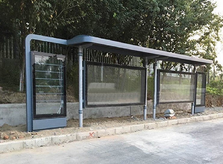<肇庆市广宁区>订购<锐思>不锈钢公交站台为您节省成本