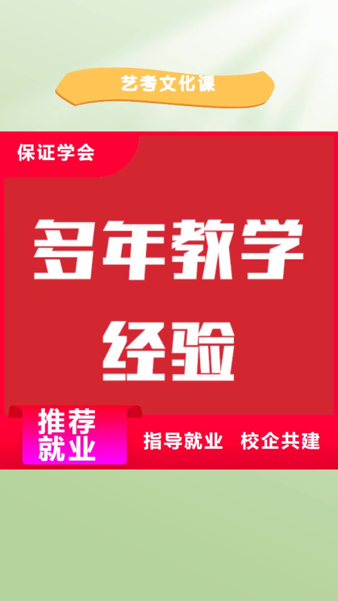 安庆 艺考文化课指导就业